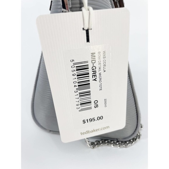 Ted Baker Ddella Bow Leather Micro Tote Bag - Picture 5 of 6